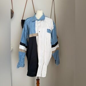 Vintage Express Rider Denim Jean Shirt, Size 3XL